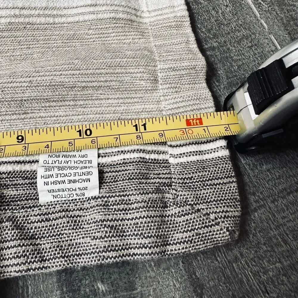 Modern Farmhouse Tan Brown Textured Table Runner